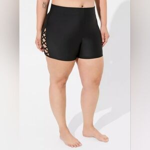 💙 8. Torrid 1X High Rise Swim Shorts